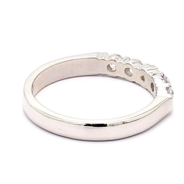Platinum Five-Stone Diamond Band, 0.35 ct tw