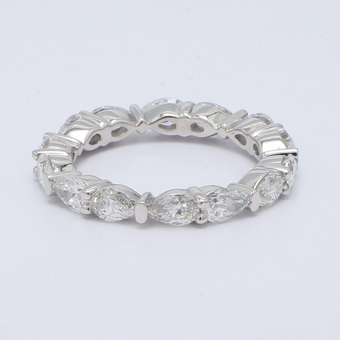 Platinum Pear-Shaped Diamond Eternity Band, 2.64 ct tw