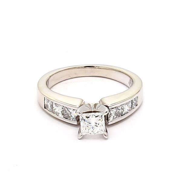 Platinum Princess-Cut Diamond Ring, 1.52 ct tw
