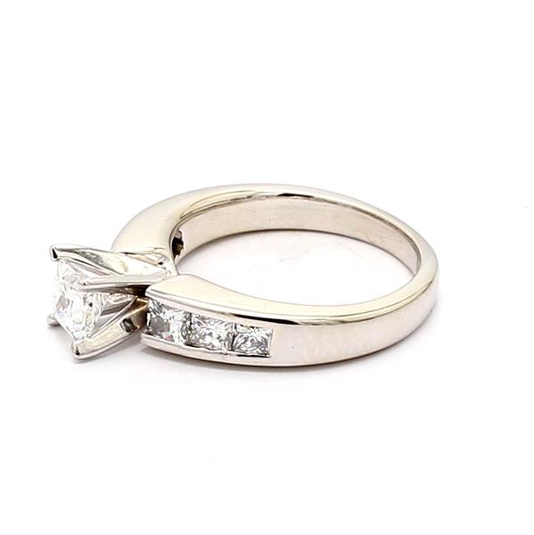 Platinum Princess-Cut Diamond Ring, 1.52 ct tw – view 3