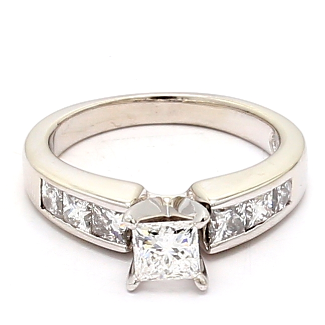 Platinum Princess-Cut Diamond Ring, 1.52 ct tw