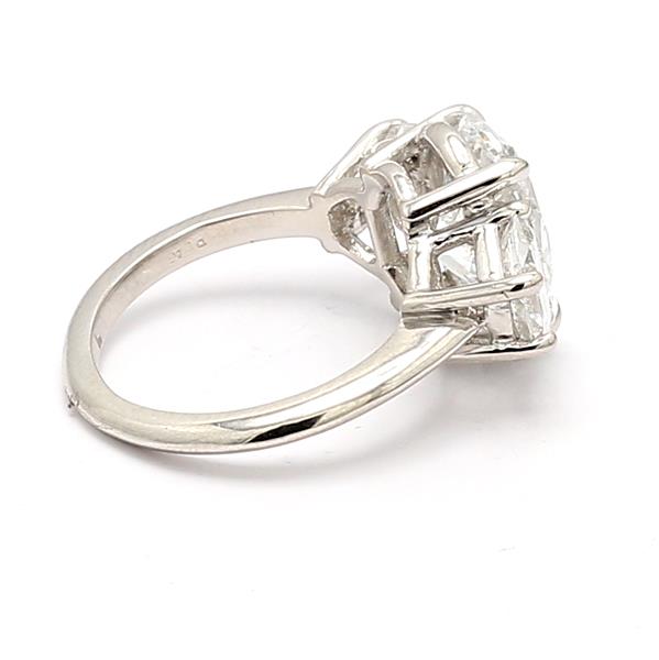 Platinum Three-Stone Half-Moon Diamond Semi-Mount, 1.53 ct tw – view 3
