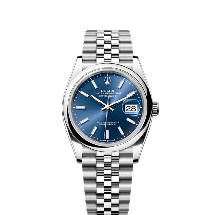 Pre-owned Rolex Datejust 36 Blue Dial Jubilee (2022)