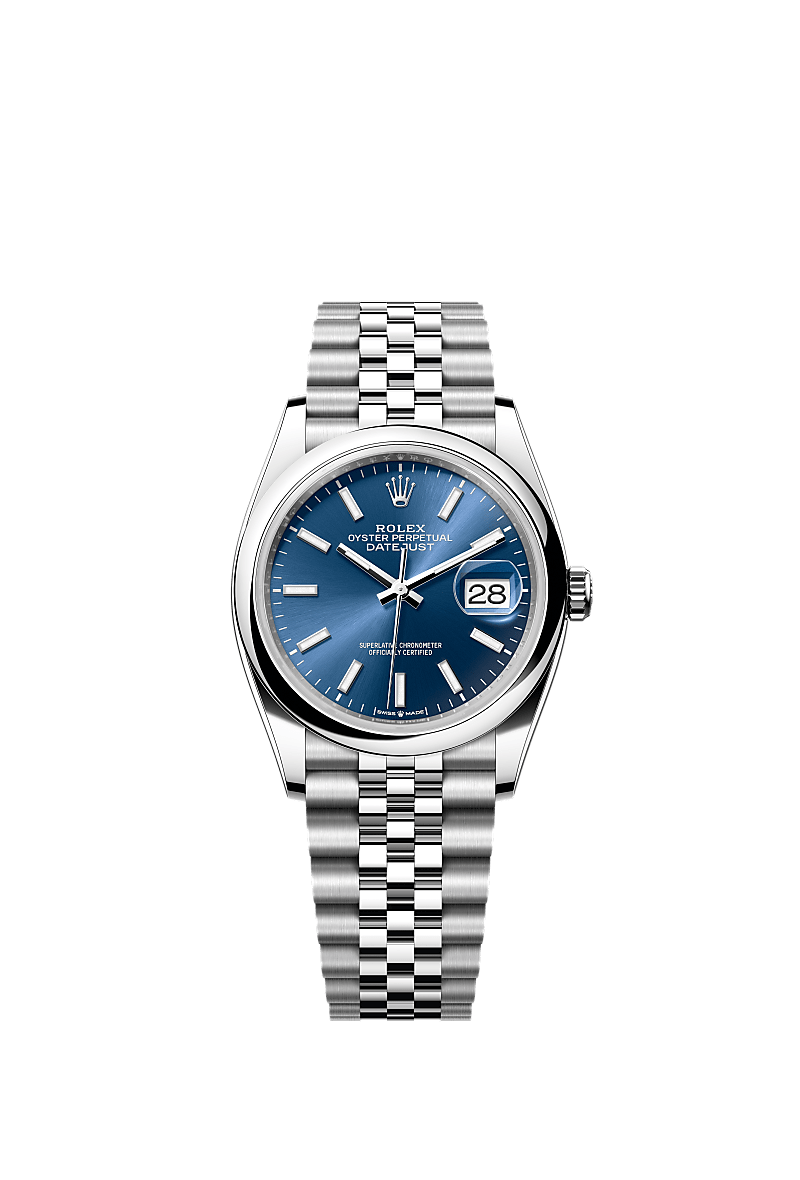 Pre-owned Rolex Datejust 36 Blue Dial Jubilee (2022)