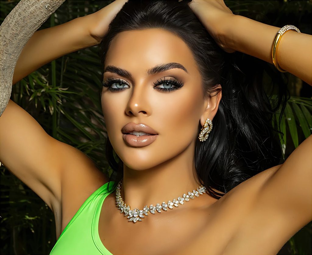 Diamond cluster necklace and earrings from the Queen Collection