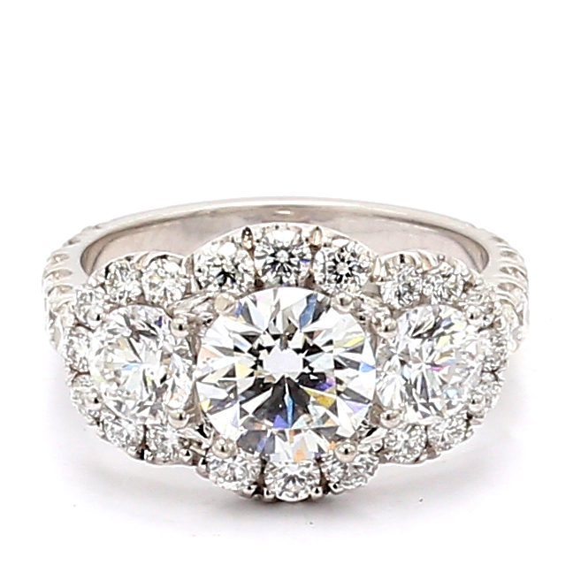 Round Brilliant Diamond Fashion Ring, 3.58 ct tw