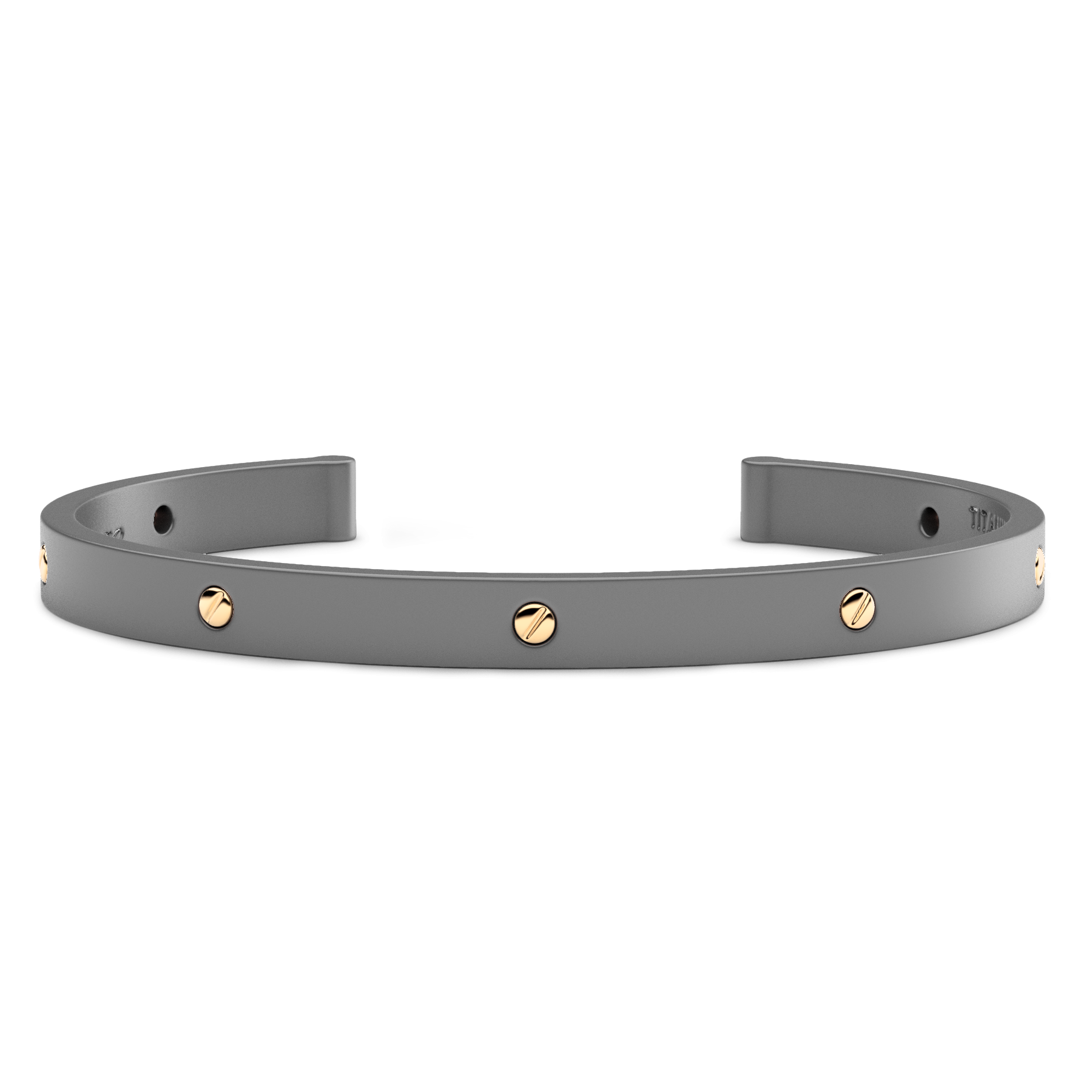 Zancan Eternity Titanium 18k Yellow Gold and Titanium Bracelet