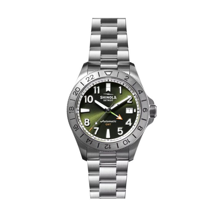 Shinola Monster GMT Automatic 40mm Dark Olive Dial