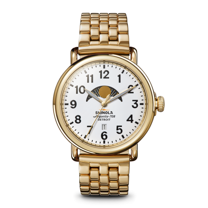 Shinola Runwell Moon Phase 41mm White Dial