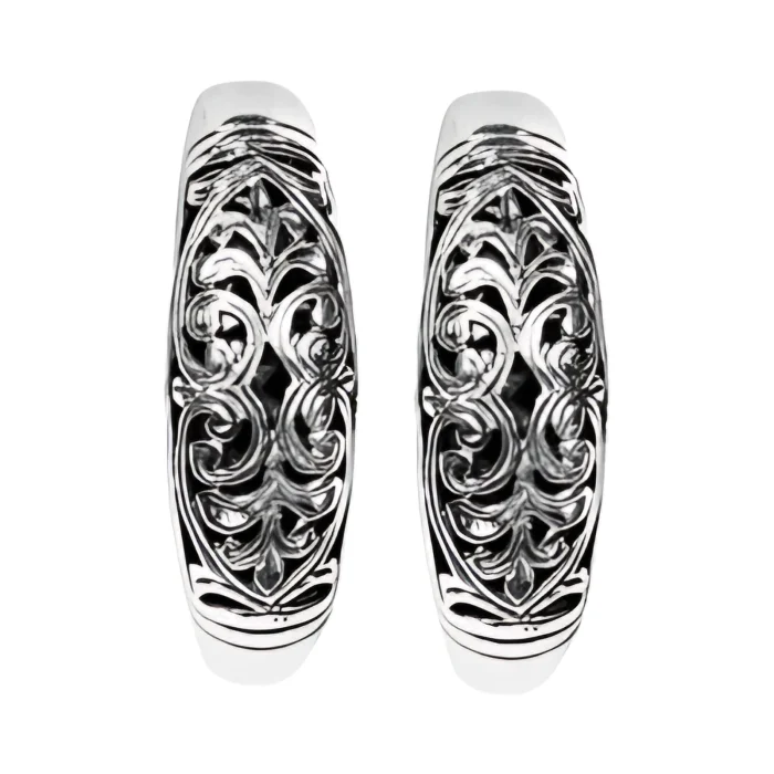 Konstantino Sterling Silver Medium Hoop Earrings