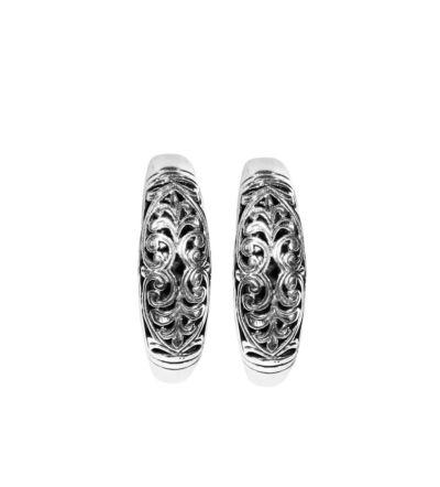 Konstantino Sterling Silver Medium Hoop Earrings
