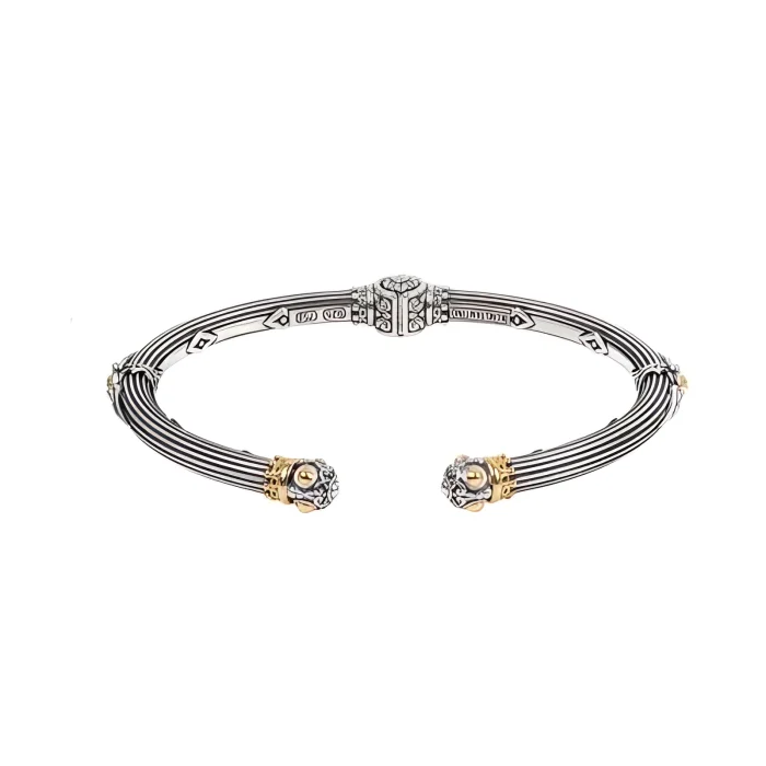 Konstantino Sterling Silver and 18k Yellow Gold Bracelet