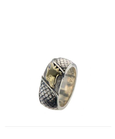 Konstantino Sterling Silver and 18k Yellow Gold Ring