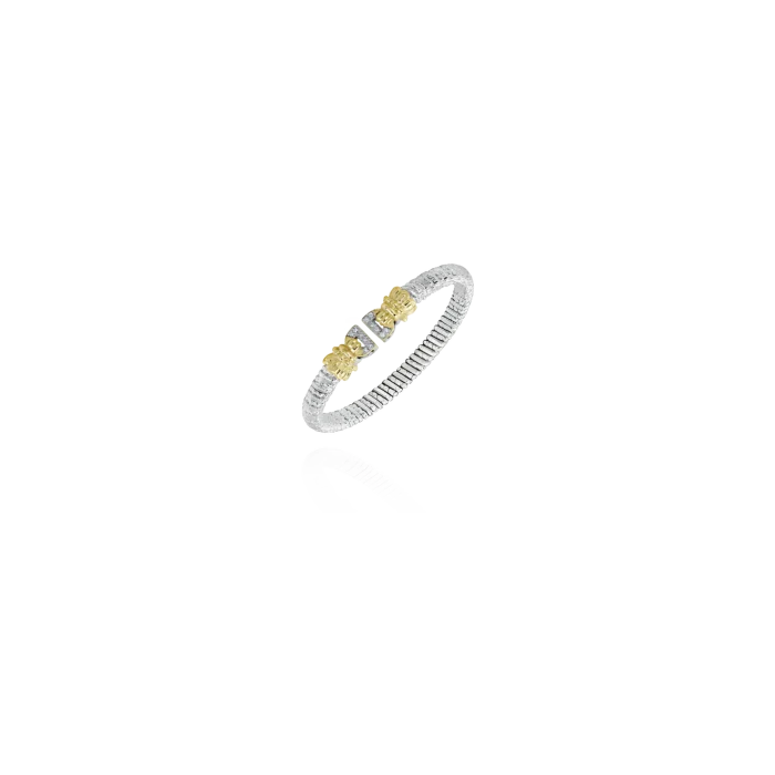 Vahan 6mm 14k Gold & Sterling Silver Bracelet