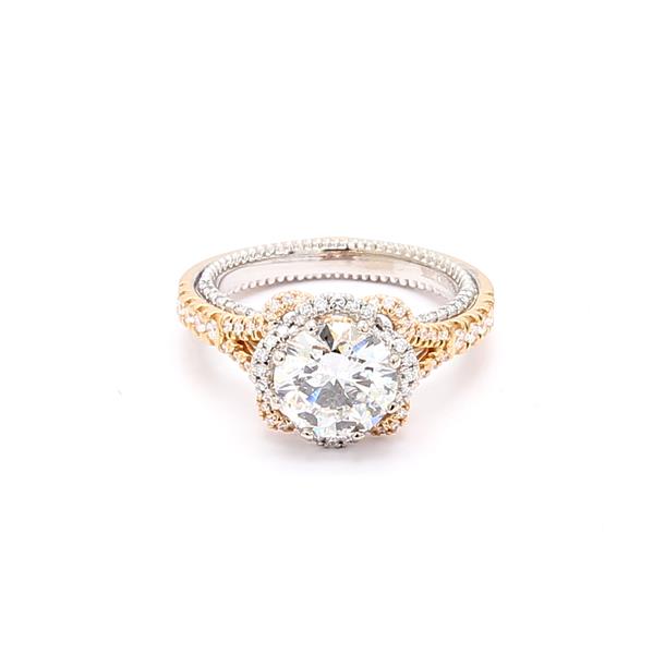 Verragio 18K Two-Tone Gold Couture Diamond Semi-Mount, 0.58 ct tw