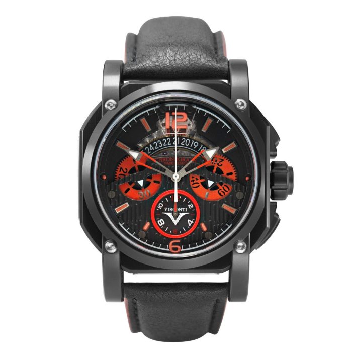 Visconti 2Squared Chronograph Automatic Black and Red
