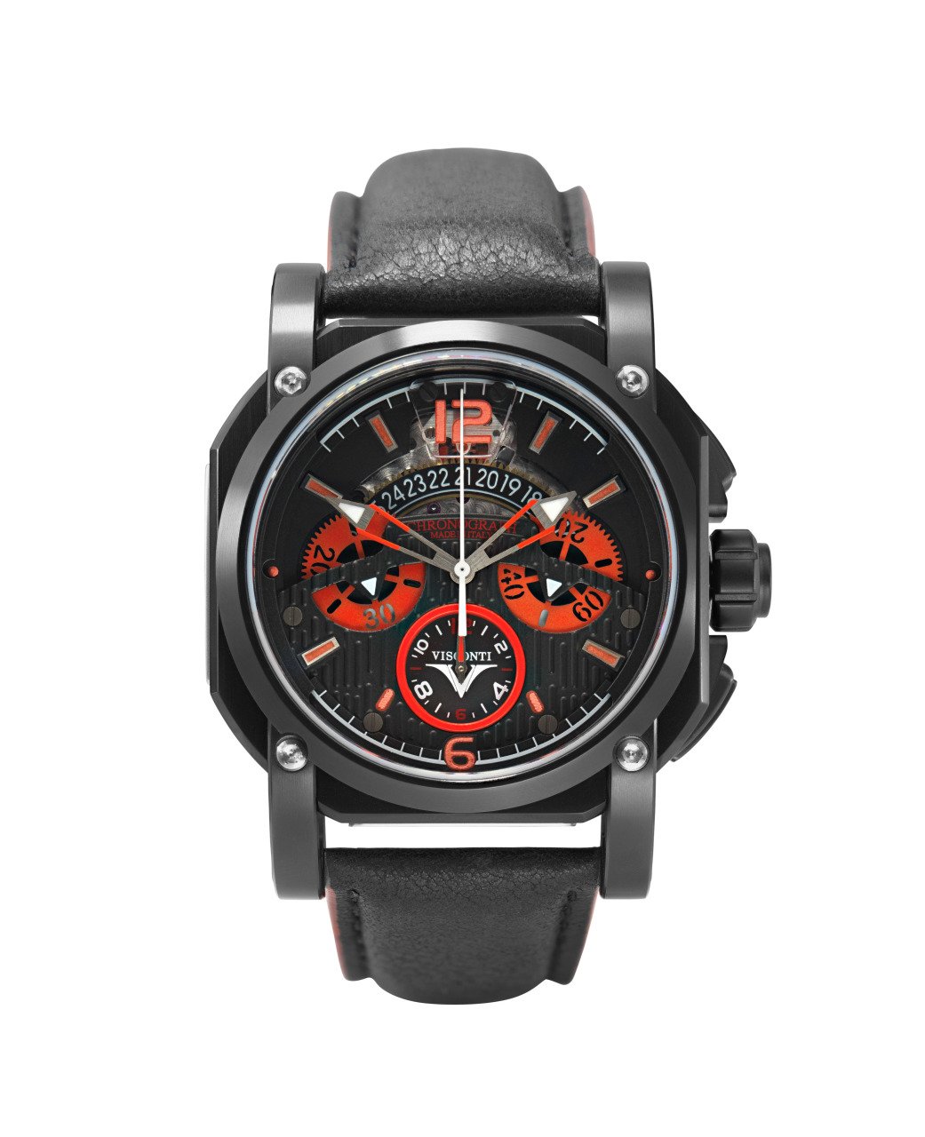 Visconti 2Squared Chronograph Automatic Black and Red