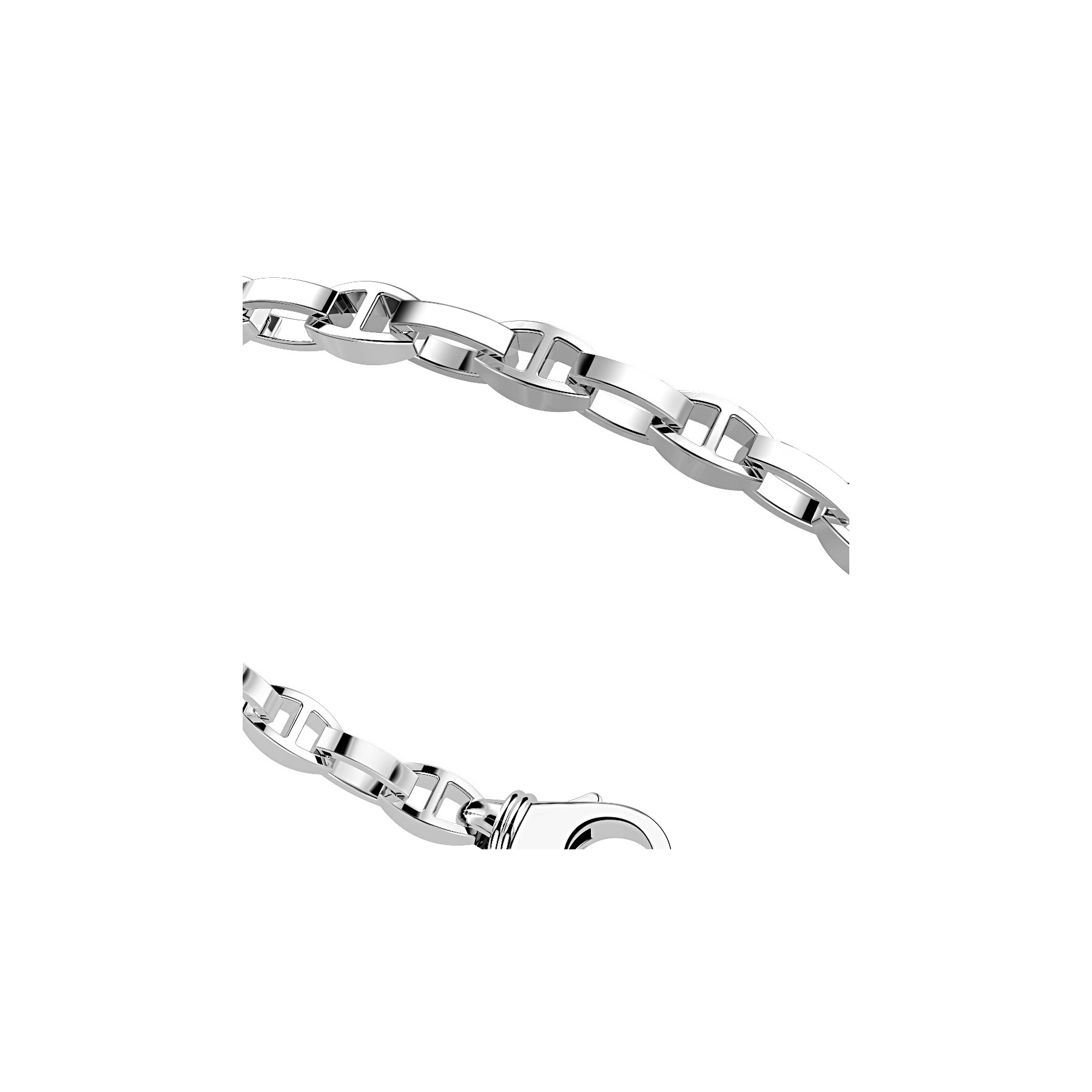 Zancan Sterling Silver Black Spinel Link Bracelet