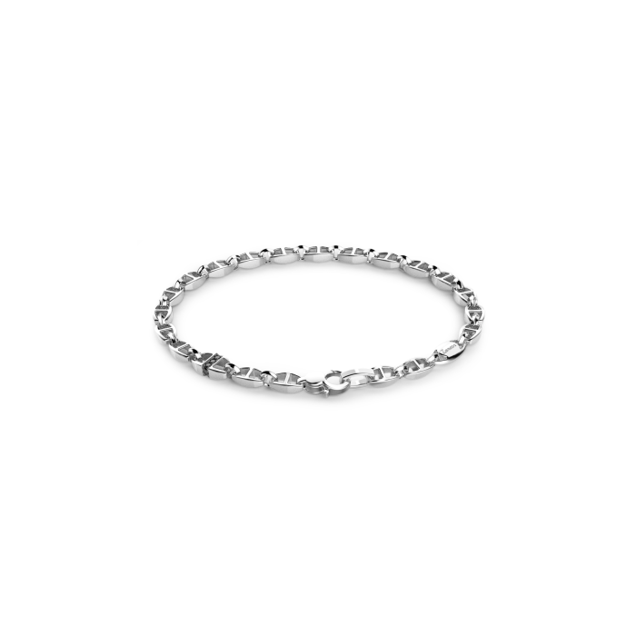 Zancan Insignia Sterling Silver Black Spinel Link Bracelet